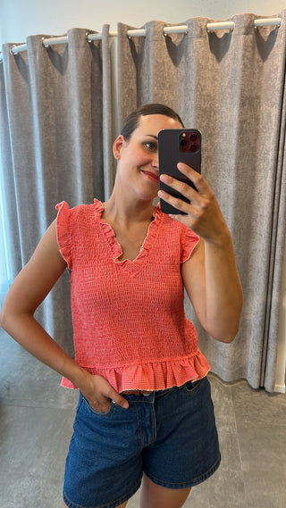 MAXIE BLOUSE RED