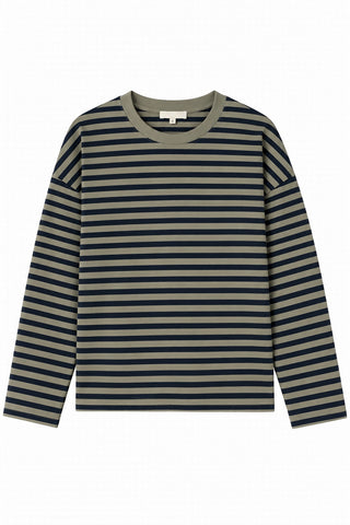 STRIPES TEE KHAKI