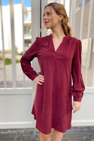 ZHARA DRESS BORDEAUX