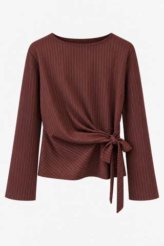 KARO BLOUSE BORDEAUX