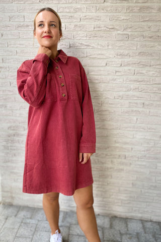 JOYCE DRESS BORDEAUX