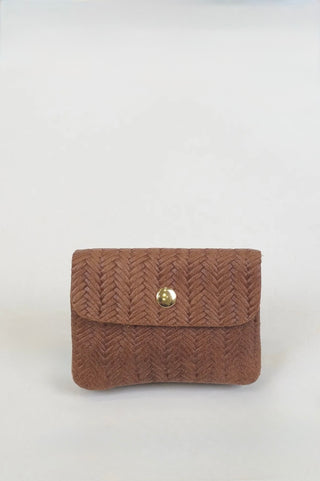 MINNIE WOVEN WALLET CACAO