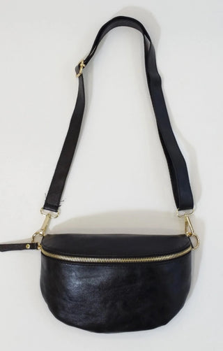 ANNIE GLITTER CROSSBODY BAG BLACK