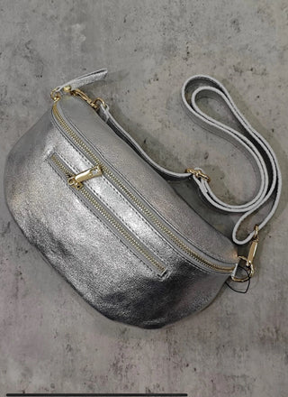 JOSY CROSSBODY BAG SILVER GLITTER