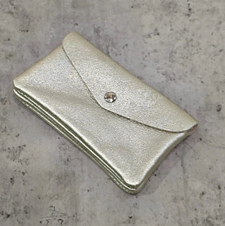 REBA GLITTER WALLET LIGHT GREY