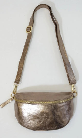 ANNIE GLITTER CROSSBODY BAG TEA ROSE