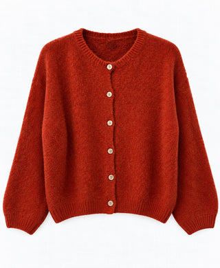 FRANCES CARDIGAN BRIQUE