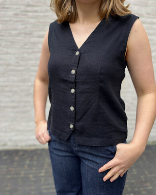 LAKKA WAISTCOAT BLACK