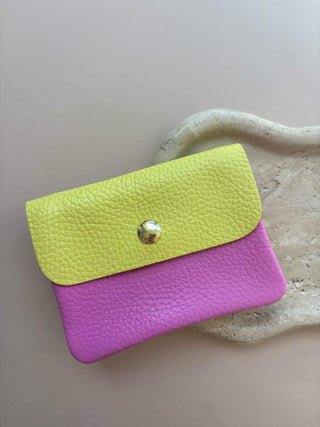 MINNIE DUO WALLET YELLOW/ PINK