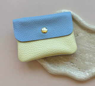 MINNIE DUO WALLET BLUE/YELLOW