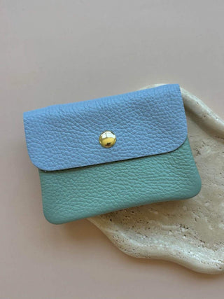 MINNIE DUO WALLET BLUE/GREEN