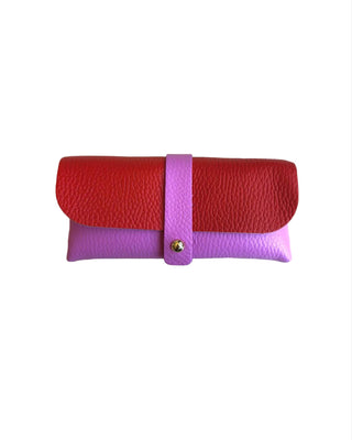 GLASSES CASE DUO RED/PINK