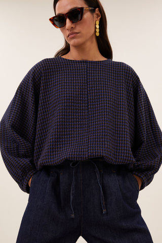 GAYA BLOUSE GALAXY CHECK
