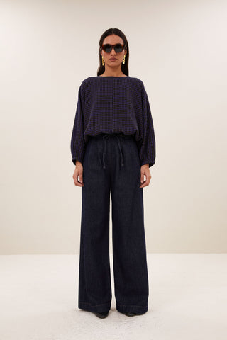 GAYA BLOUSE GALAXY CHECK