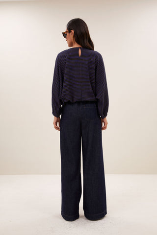 GAYA BLOUSE GALAXY CHECK