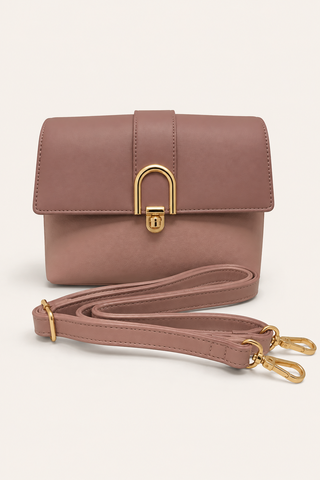 HANNAH HANDBAG DUSTY ROSE