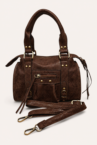 ANNAELLE SMALL HANDBAG CHOCO