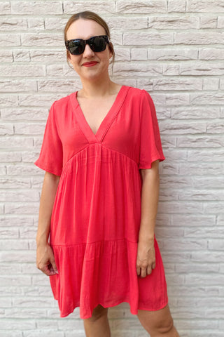 JANA DRESS CORAL