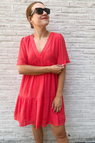 JANA DRESS CORAL