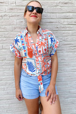 SPENCER BLOUSE CORAL