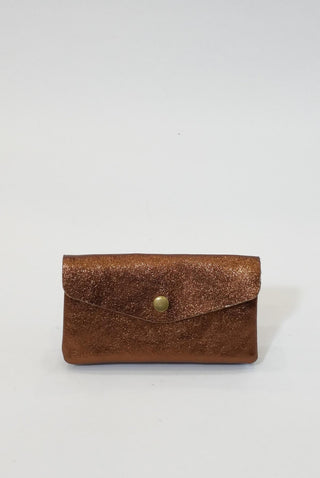 REBA GLITTER WALLET BROWN