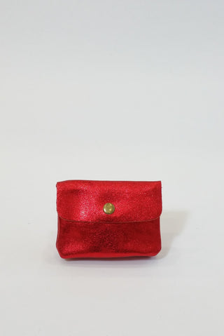 MINNIE GLITTER WALLET RED