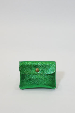 MINNIE GLITTER WALLET GREEN