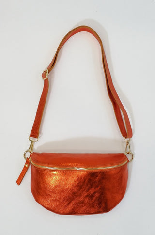 ANNIE GLITTER CROSSBODY BAG ORANGE