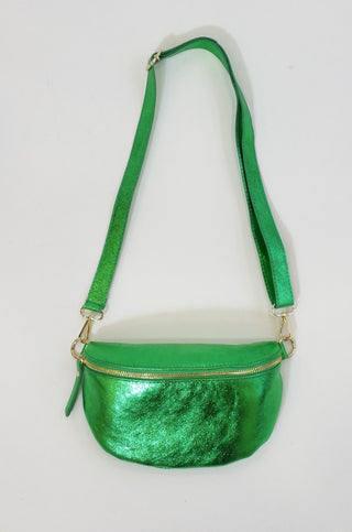 ANNIE GLITTER CROSSBODY BAG GREEN