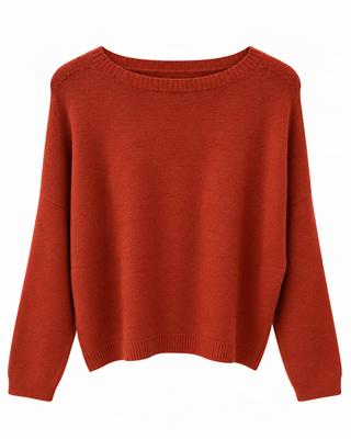 CELIE PULL ROUILLE FONCE