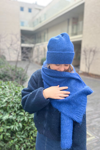 SALDANA SCARF COBALT BLUE