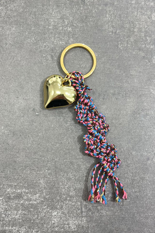 GOLDEN HEART KEYCHAIN
