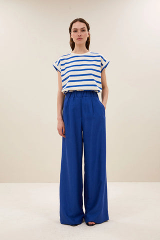 TOBI BLUE STRIPE TOP