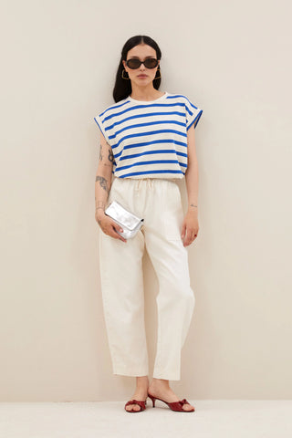 TOBI BLUE STRIPE TOP