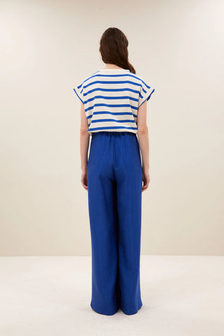 TOBI BLUE STRIPE TOP